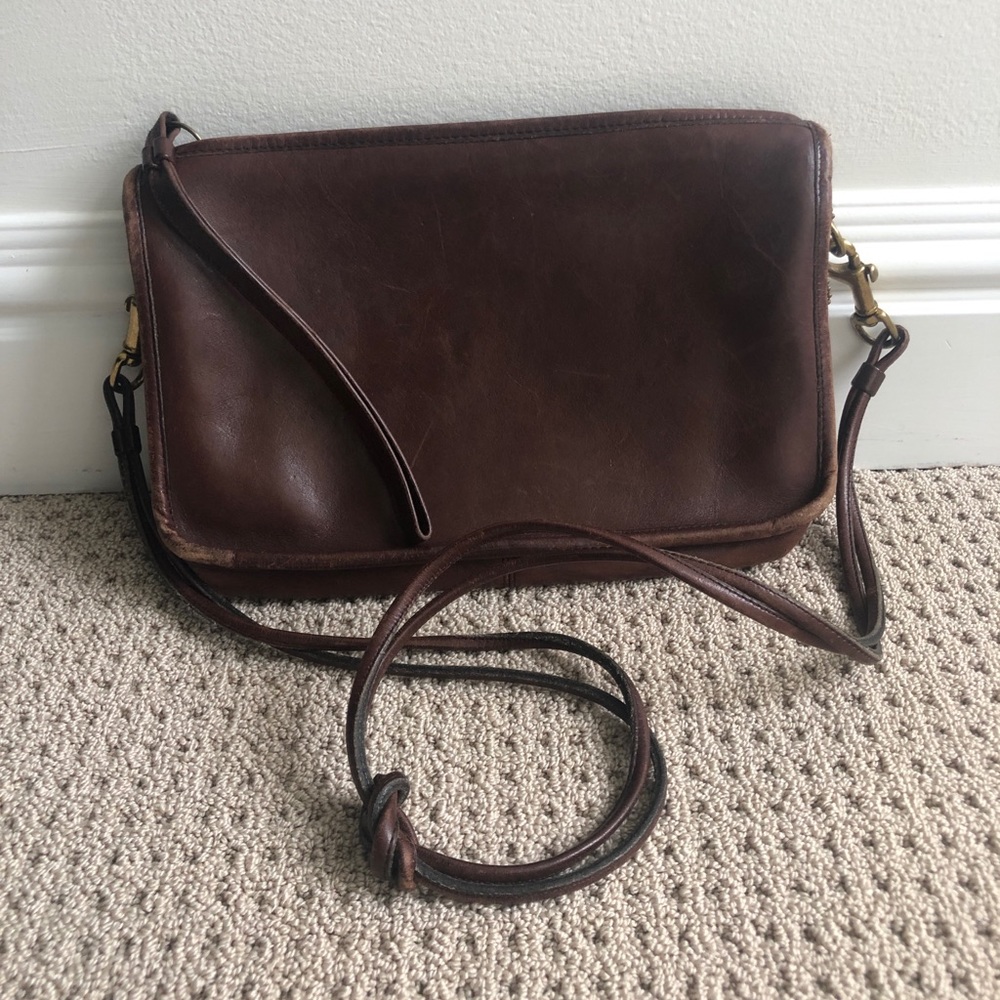 Coach Vintage Brown Leather Crossbody